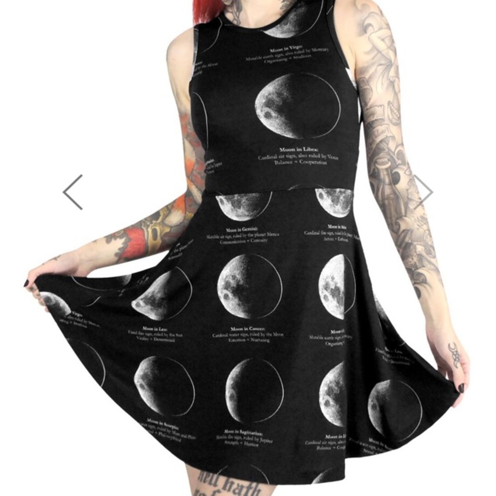KILLSTAR LUNAR Skater Dress NWT